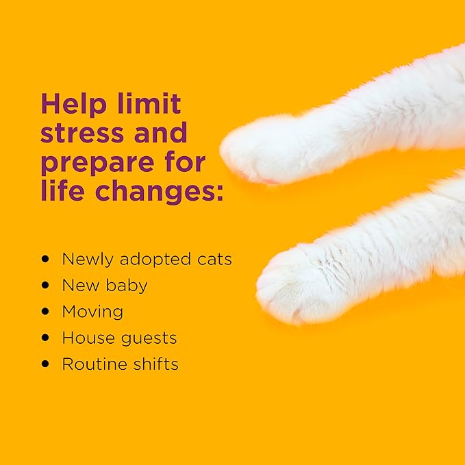 Comfort Zone 60 Day Starter Kit: 1 Cat Calming Diffuser & 2 Refills; Cat Pheromones Help Anxiety; Reduce Stress, Urine Marking, Scratching