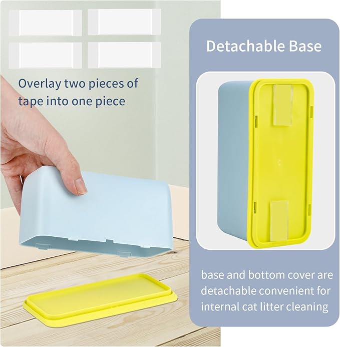 DHXYZZB Cat Litter Scoop, Metal Cat Litter Scooper Kitty Poop Scooper Stand for Litter Box, Fast Sifting Non-Stick Large Cat Poop Sifting cat Scooper (Silver, Large)