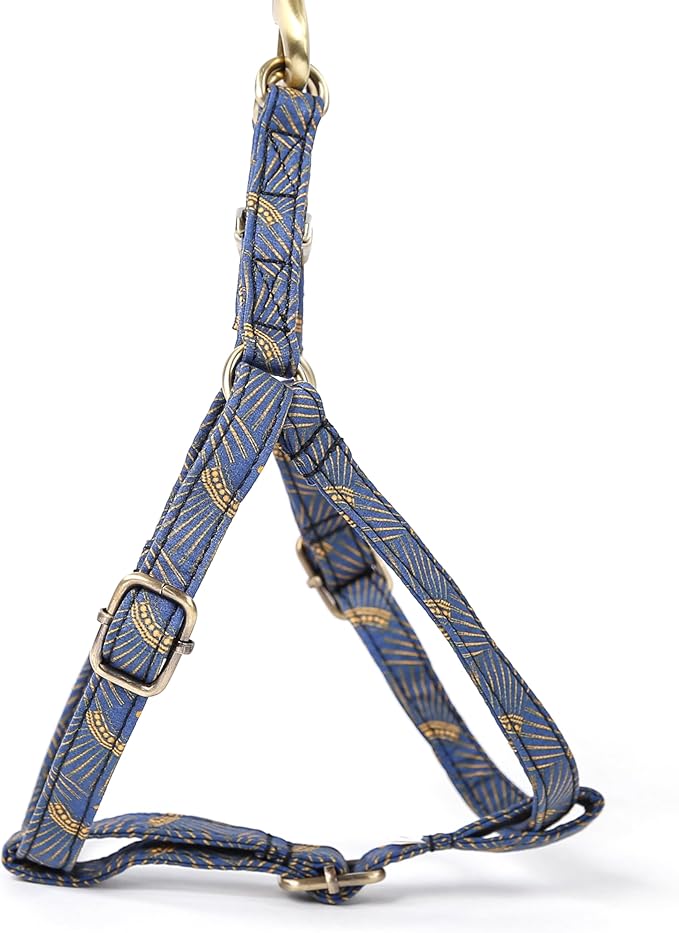 Angie and Allie Organic Cotton Personalized Step in Dog Harness,Custom Dog Halter Vests,Adjustable No Pull Canine Halter Harness for Small Medium Large Dogs
