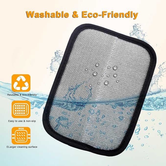 Pet Hair Removal Glove for Small Hands, 2Pcs Electrostatic Dog Cat Hair Remover Gloves for Furniture Car Seat Couch, Reusable Grooming & Shedding Tool with Free Steel Comb & Toothbrush