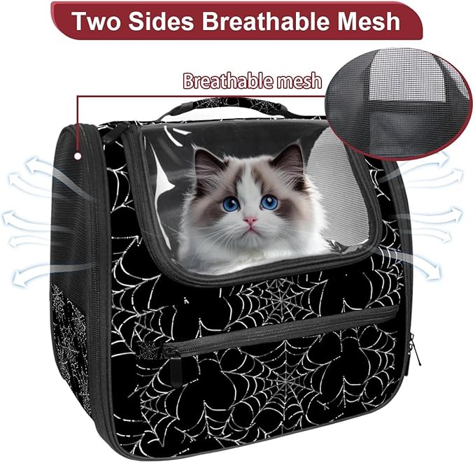 Spider Web 3 (2) Traveler Backpack Pet Carriers for Cats and Dogs