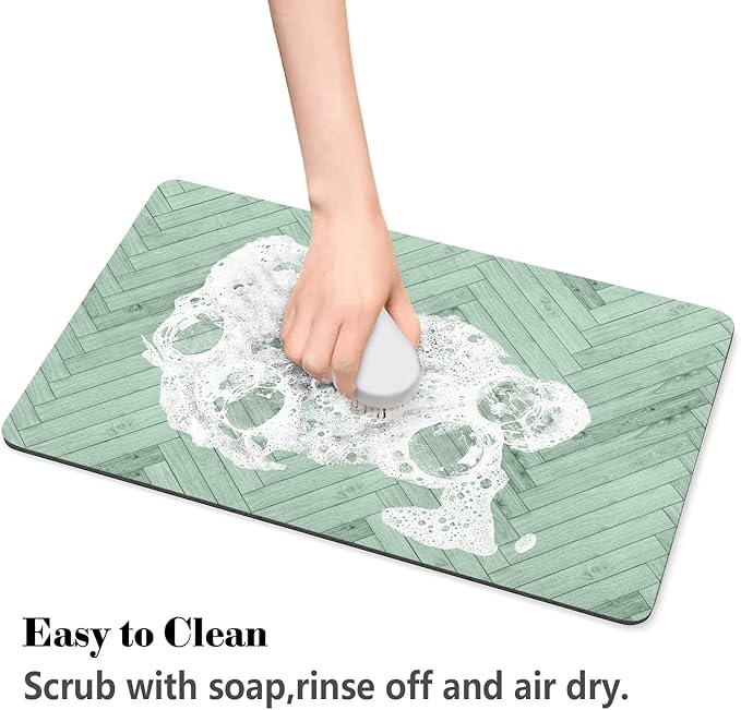 Dog Food Mats for Floors Absorbent, Pet Cat Food Mat - Quick Dry Dog Bowl Mats for Food and Water, Eco-Friendly Boho Pet Supplies