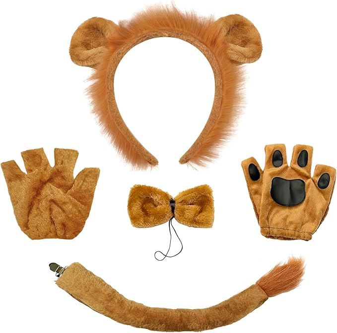 ONEPEACE Halloween Animal Costume Accessory Set for Halloween Party, Birthday, Christmas, Cosplay Animal Fancy Dress up