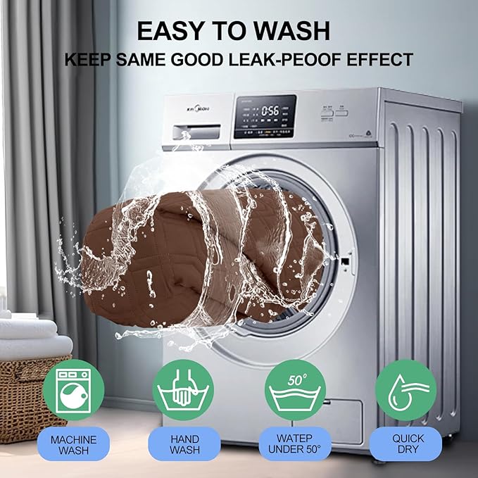 Smiry Waterproof Dog Blanket, 82x102 Inch Soft Pet Bed Cover Reversible, Washable Sofa Couch Furniture Protector for Small Medium Large Dog Puppy Cat, Brown/Chocolate