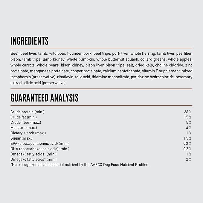 ORIJEN Epic Bites Freeze-Dried Dry Dog Food Regional Red Recipe 6oz Bag