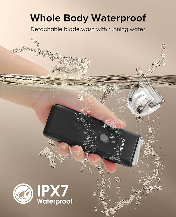 Upgrade Home Professional Dog Grooming Kit Clipper for Matted & Long Hair, Cordless Pet Shaver Low Noise USB Rechargeable for Cats, Small&Medium Dogs, Handy Pet Hair Grooming Trimmer, Black