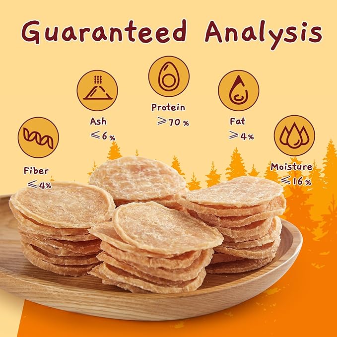 Jungle Calling Dog Treats - Single Ingredient Chicken Chips, Crunchy Jerky Training Treats for Dogs, 6 oz