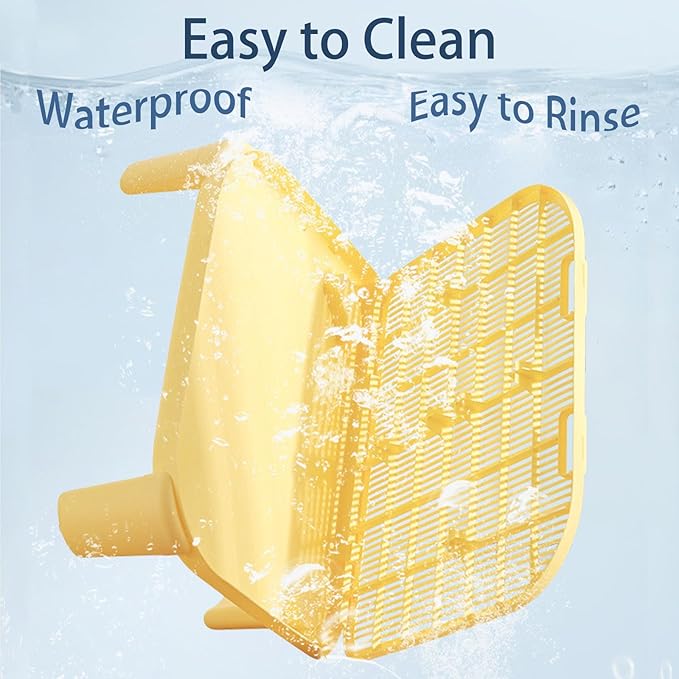 Cat Litter Mat Litter Trapping Mat,19.69"X15.95"X5.90"Litter Box Mat,Waterproof Cat Mats for Litter Large,Easy Clean,Non-Slip Litter Mat for Cat,Urine-Proof Kitty Litter Catcher Mat,Washable (White)