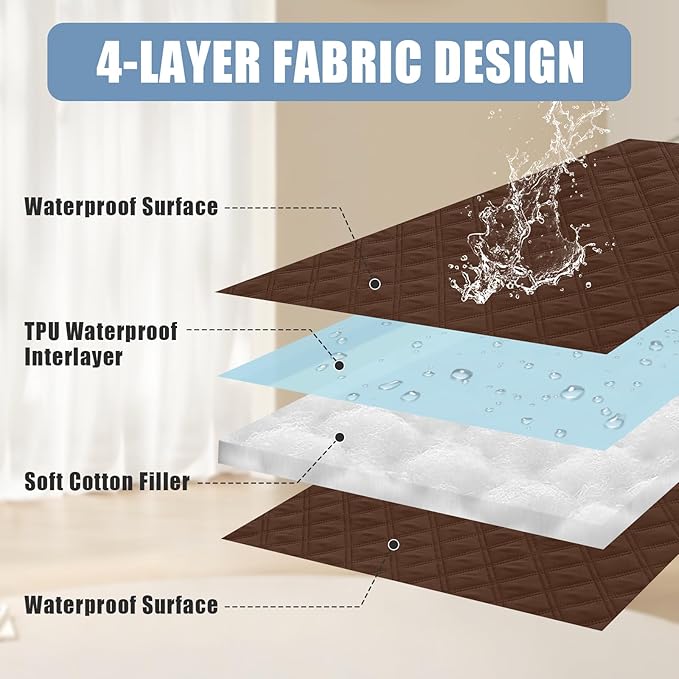 Smiry Waterproof Dog Blanket, Reversible Dog Bed Cover Pet Blanket, Soft Pet Couch Covers for Sofa Washable, Bed Couch Sofa Furniture Protector for Puppy Cat Kids (30"x70", Brown/Brown)