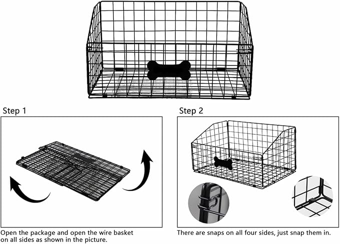 Large Dog Toy Basket Metal,Dog Toy Box,Dog Toy Bin for Living Room Area,Dog Toy Storage Basket,Dog Baskets for Toys,Puppy Toy Holder,Dogs Toy Container Organizer,Medium Pet Toy Food Storage