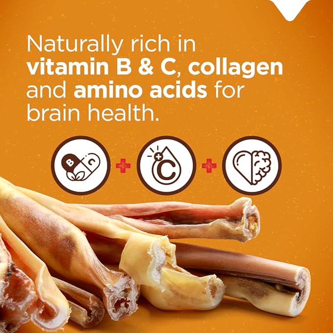 Natural Farm Bully Cheek Stick, 5-6 Inch (15 Pack)- Best Bully Stick Alternative, 100% Natural Beef Cheeks for Dogs- High Protein, Cleans Teeth Treats, Long Lasting Beef Chews for All Dog Sizes