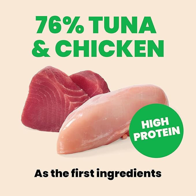 almo nature HQS Natural Wet Cat Food Tuna and Chicken in Broth, Grain-Free, 2.47 oz (Pack of 24)