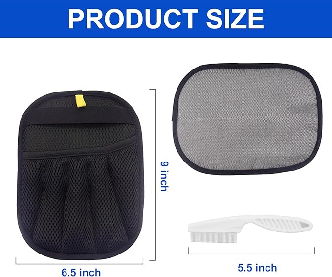 Pet Hair Removal Glove for Cats & Dogs,Five-Finger Electrostatic Pet Hair Remover Glove for Pets Hair,Practical Pet Hair Mitt for Clothes,Couch,Furniture,Car Seat,Multi-Functional Beauty Gloves (1Pc)