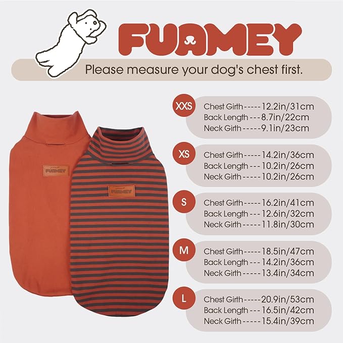 FUAMEY 2 Pack Dog Fleece Vest for Extra Small Dogs,Maltese Chihuahua Stretchy Dog Sweatshirts Warm Dogs Pullover Winter Pet Sweaters with Leash Hole Puppy Turtleneck Sleeveless Orange XS