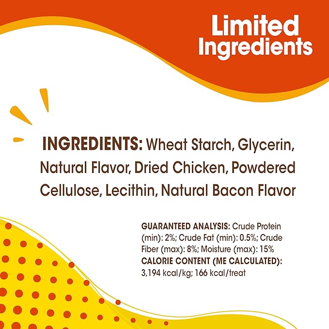 Nylabone Nubz Natural Dog Chew Treats for Large Dogs, Long Lasting Dog Bones Made in USA, Chicken Flavor Breath Freshener Dental Chews, for Dogs Up to 50 lbs. (20 Count)