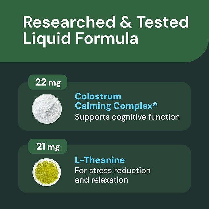 VetriScience Veterinary Strength Calm & Confident Liquid - Liquid Calming Supplement for Dogs & Cats - Pet Relaxation Formula - Clinical Strength - Easy to Administer - Unflavored - 8 oz