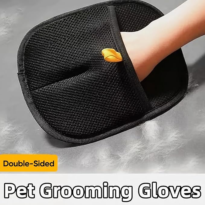 Pet Hair Removal Glove Reusable Anti Static Pet Fur Remover Glove for Furniture Clothes Bedding and More for Dogs and Cats Multi Surface Hair Cleaner Tool (3 pcs)