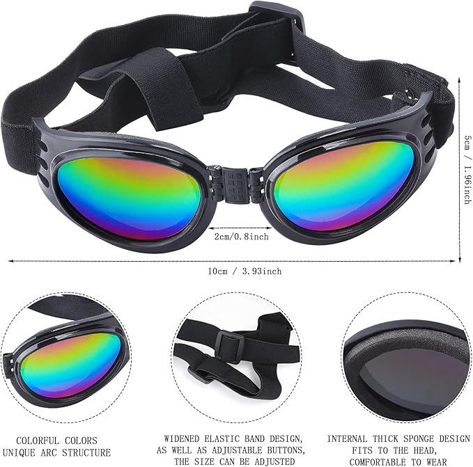 Yewong Pet Police Costume Accessory Set Dog Cat Police Hat Badge Sunglasses Pet Police Dress Up Kit for Halloween Christmas Cosplay Role Play Fancy Dress (Set-A)