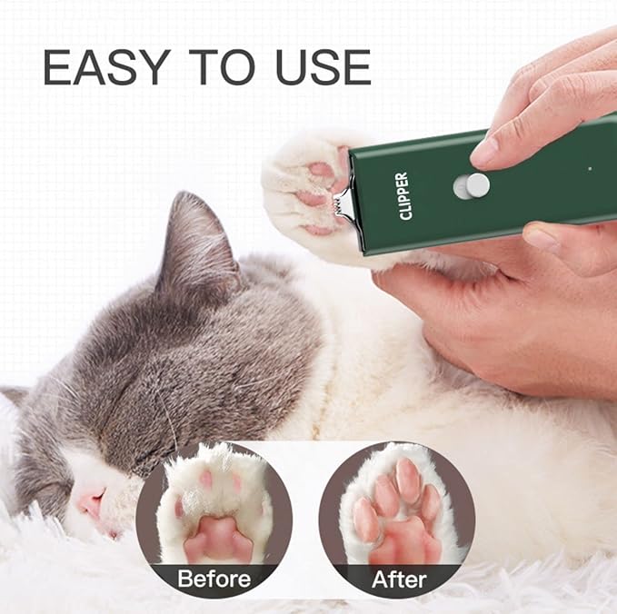 Dog Cat Home Hair Waterproof Clipper Portable Electric USB Rechargeable Pet Grooming Tools Low Noise Shaver Cordless Trimmer for Small and Large Pets