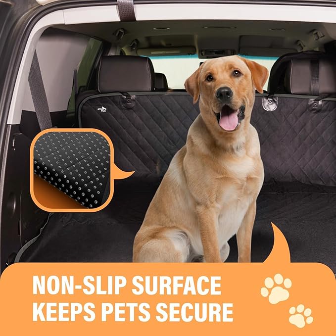 Active Pets Blue XL Dog Car Hammock Back Seat Cover, Waterproof Backseat Cover Protector for Truck Bench Rear of Sedans or SUVs, Essential Pet Supplies Vacuum or Wipe Clean, Machine Washable