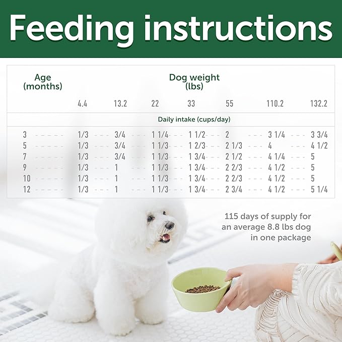 Nature's Protection Dry Puppy Food for Small & Large Breed - High Protein, Tear Stain Formula - Dog Kibble for Dogs with Light Fur (Superior Care - White Fish, 22 lb)