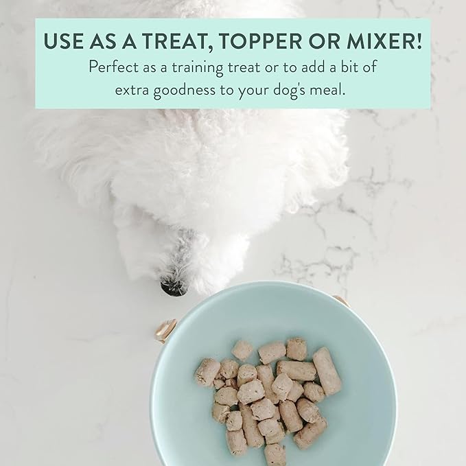 The New Zealand Natural Pet Food Co WOOF Freeze Dried Dog Treats - Beef Green Tripe, High Protein, Treats Small & for Large Dogs, Natural, Topper or Dog Treat, 1.4 oz