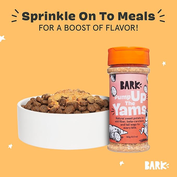 Barkbox - Pump Up The Yams - Dry Dog Food Topper with Superfood Sweet Potato, Single Ingredient - Meal Flavor Enhancer for Large & Small Breeds - 5oz
