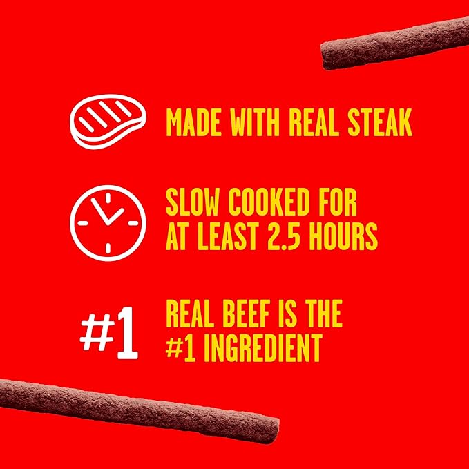 Pup-Peroni Dog Treats, Prime Rib Flavor, 5.6 Ounce (Pack of 8), Made with Real Steak