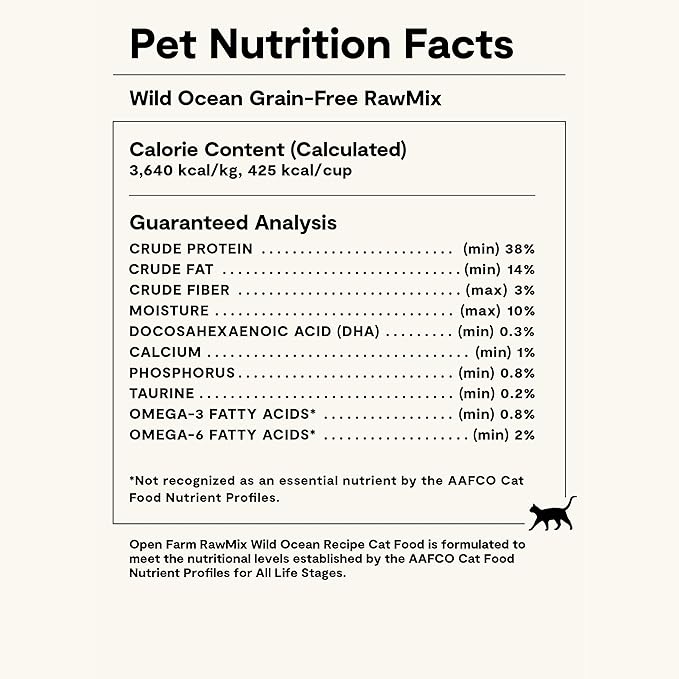 Open Farm, RawMix Dry Cat Food, Protein Packed Kibble Coated in Bone Broth with Freeze Dried Raw Chunks, Formulated For Kittens, Chicken With Turkey & Wild Caught Salmon Recipe For Kittens, 2.25lb Bag