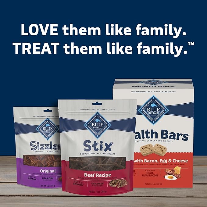 Blue Buffalo Stix Pepperoni-Style Dog Treats Made with Natural Ingredients, Beef Recipe, 13-oz Bag