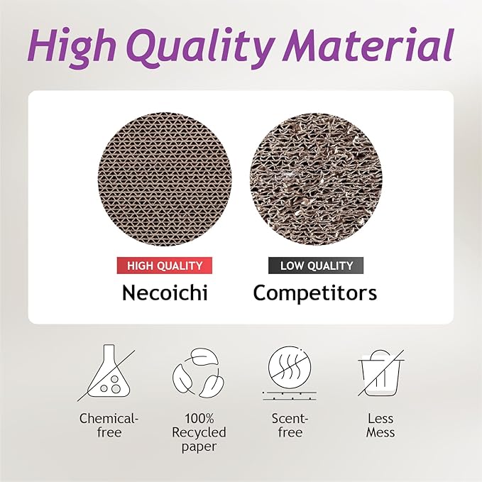 Reversible Wave Cat Scratcher for Indoor Cats - Cat Scratching Board, Horizontal Cat Scratch Pad Lounger with Reversible Usability and Extra Comfort for Lounge(2Pack, Go Green)