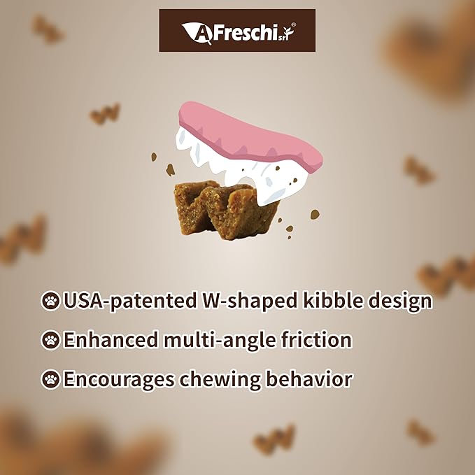 Afreschi Air-Dried Dog Food Turkey & Salmon Recipe 2.2 lb, All-Natural, Complete & Balanced, Grain-Free, High-Protein, Limited Ingredients