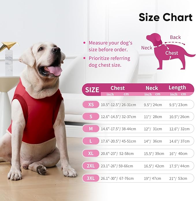 Fleece Lining Dog Hoodie with Harness Built in,Extra Warm Small Dog Jacket in Winter Puppy Coats with Hooded,Red M