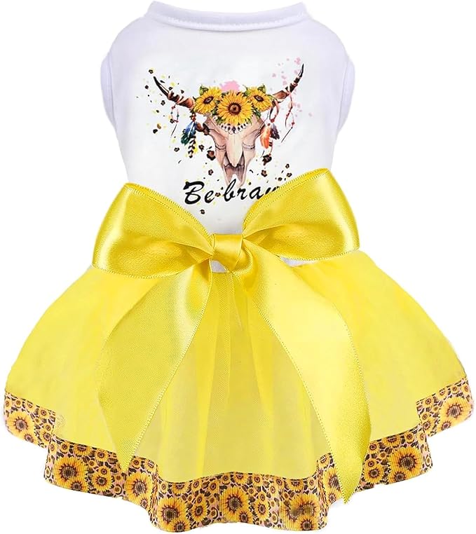 Dog Dress for Small Dogs Girl Clothes Cute Pet Dresses for Small Dog Female Cats Pet Outfits for Chihuahua Yorkie French Bulldog