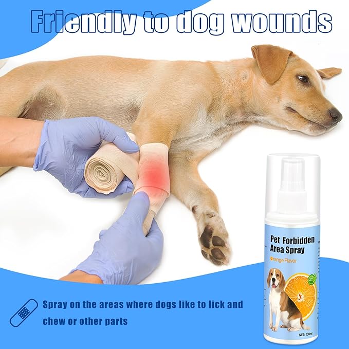 No Chew Spray for Dogs 2 Pack (100ML) Natural Ingredients Bitter Apple Spray for Dogs Alcohol Free Deterrent Spray to Stop Chewing Barking Marking and Nibbling (Blue)