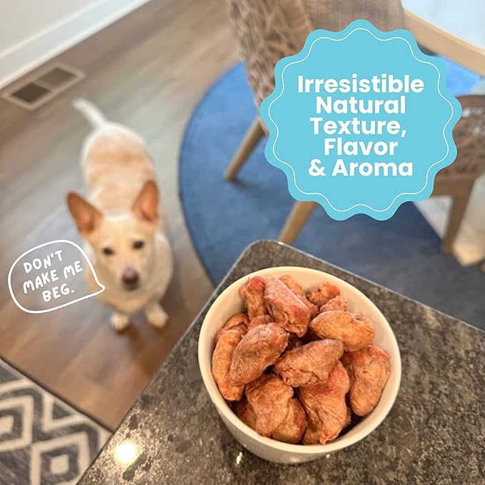 hotspot pets Freeze Dried Duck Heart Treats for Cats & Dogs - Made in USA, 1LB Big Bag - Single Ingredient All Natural Grain-Free Duck Hearts - Perfect for Training, Topper or Snack