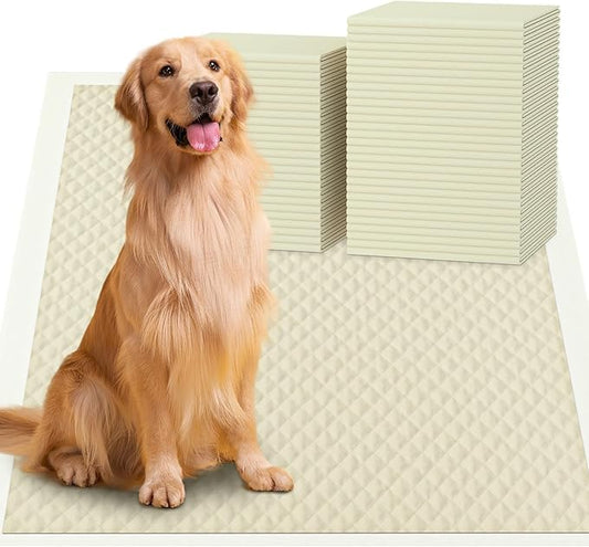 Puppy Pads 18 Count Small 22x22in Bamboo Training Pads Deodorizing Leakproof Quick Drying Dog Pee Pads Super Absorbent Disposable Pee Pads for Dogs Puppies, Doggie, Cats, Rabbits