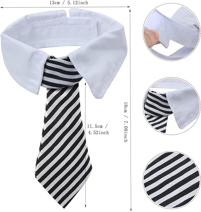 Yewong 2-Piece Pet Police Costume Accessory Set - Dog & Cat Police Hat with Necktie & Dress Up Kit for Halloween & Christmas Cosplay