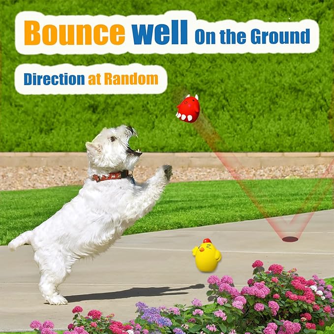 Squeaky Dog Toys for Small Dogs and Medium Breeds, Puppy Small Dog Toys Squeaky Dog Balls 6pcs for Mini, Small, Medium Breeds