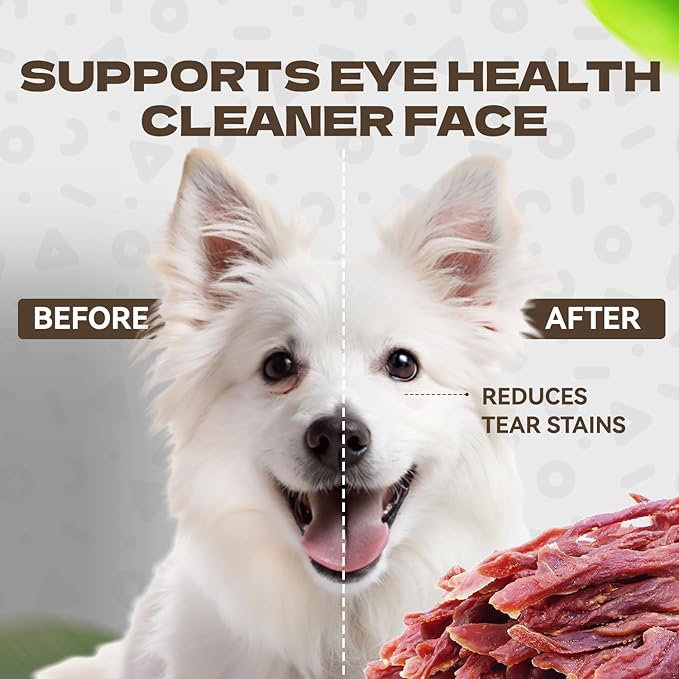 Duck Jerky Dog Treats, Real Duck Strips Dog Training Treats Soft Rawhide-Free Chews Healthy Snacks for Small Medium Large Breed 10.58oz