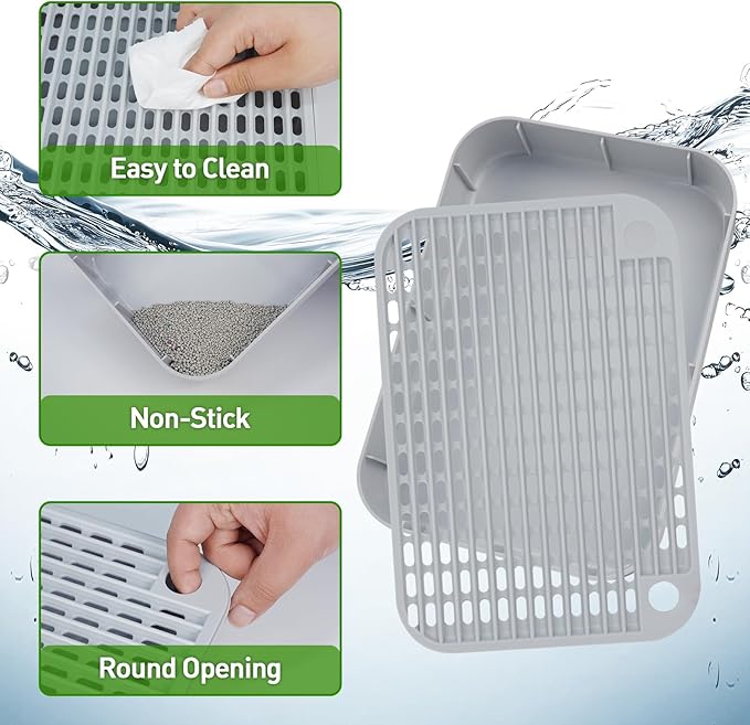 Cat Litter Box Step with Wooden Top – Removable, Waterproof & Non-Slip Litter Box, Easy Clean Pet Supplies for Cats & Kittens