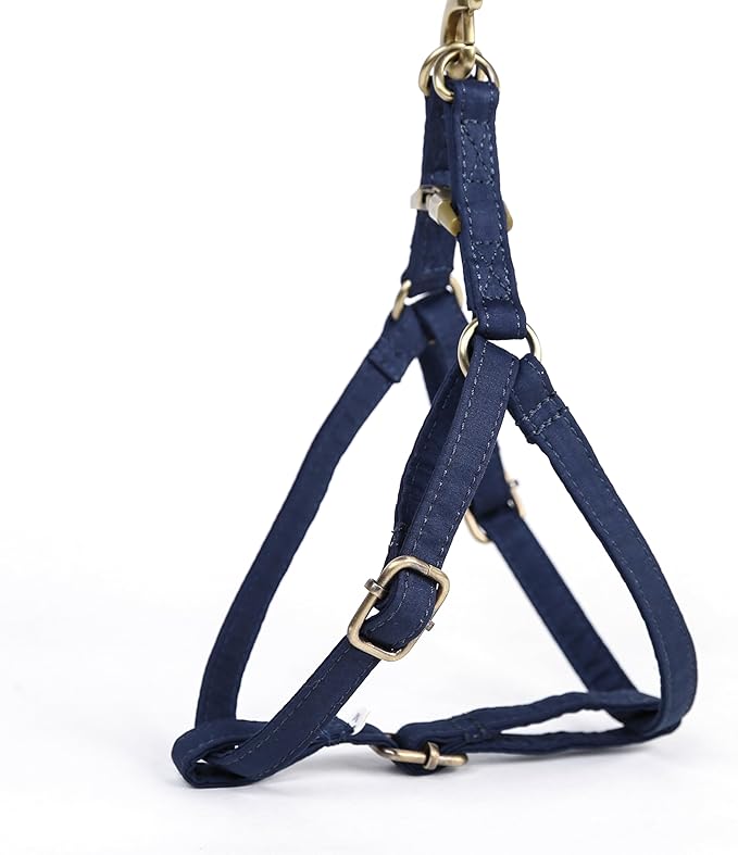 Angie and Allie Organic Cotton Personalized Step in Dog Harness,Custom Dog Halter Vests,Adjustable No Pull Canine Halter Harness for Small Medium Large Dogs