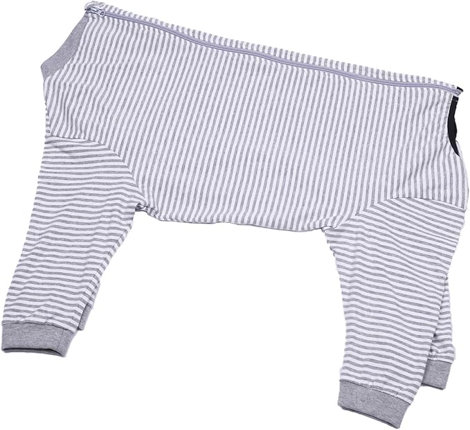 Yeapeeto Dog Onesie Surgery Recovery Suit for Large Medium Bodysuit Dogs Pajamas PJS Full Body for Shedding, Prevent Licking, Wound Protection, Cone Alternative (6X-Large (Pack of 1), Grey)