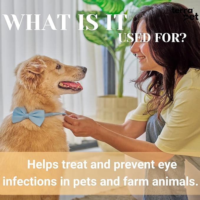 Pet Eye Cream Health for Dogs, Cats, Cattle, Sheep, Horse, Bird 1/8 oz /5gr, 1 Tube