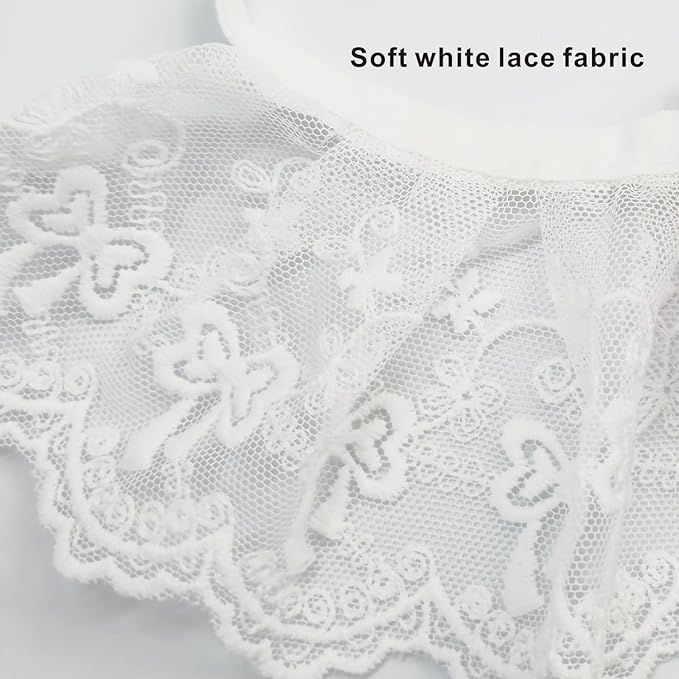 Elegant Lace Cat Collar with Cute Bow,Kitty Necklace with Bow Tie and Strawberry Small Bell,Pet Lace Bib Collar with Cute Bow,Cat Princess Costumes,Red,1 Piece