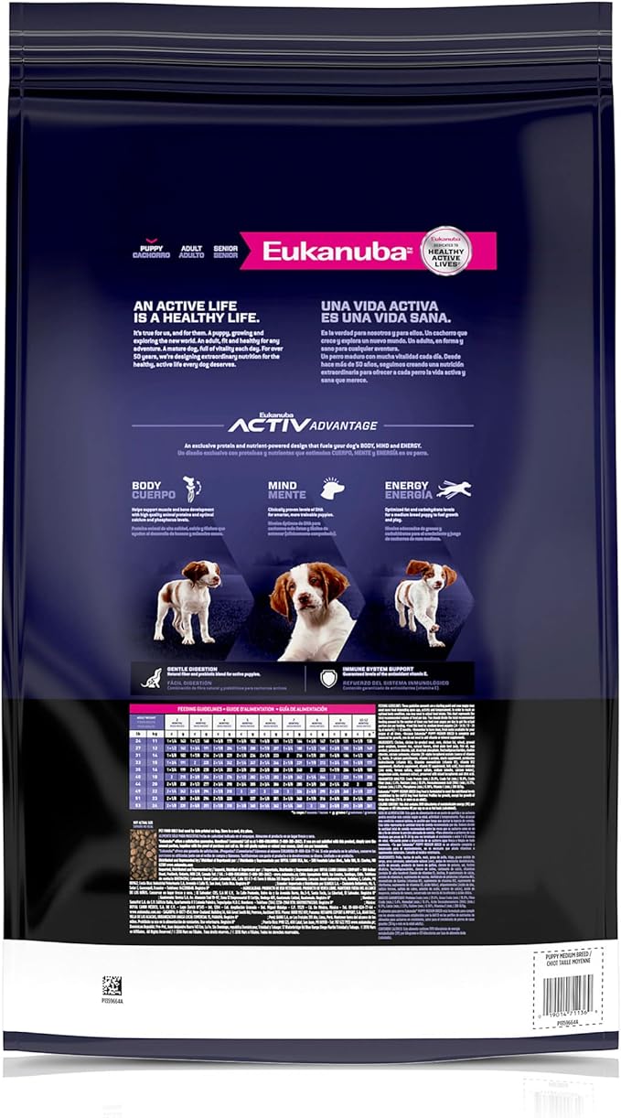 Eukanuba Puppy Medium Breed Dry Dog Food, 4.5 lb Bag