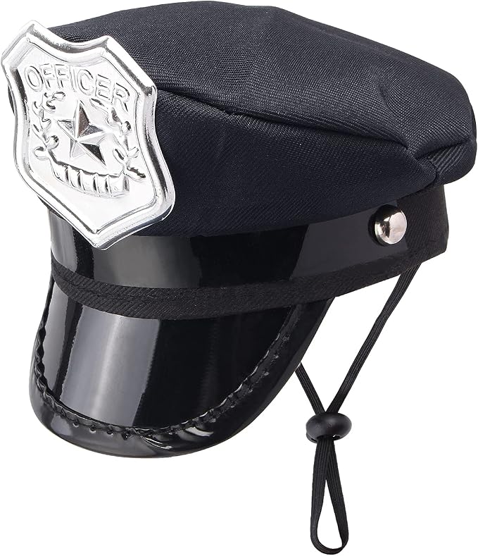 Yewong Pet Police Costume Accessory Set Pet Dog Cat Police Hat Badge Aviator Sunglasses Pet Dress Up Kit for Halloween Christmas Cosplay Role Play Party (Set-B)