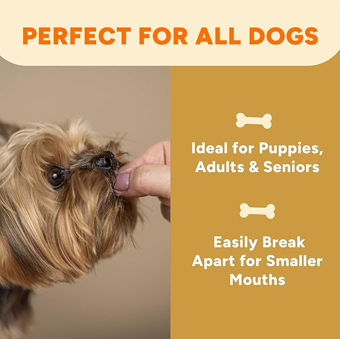 Gaines Family Farmstead Cheese Drizzled Sweet Potato Dog Bones - 8 oz Bag, Grain-Free, All-Natural Dog Treats for Digestion, Skin, Energy & Immunity – Limited Ingredient, Made in USA