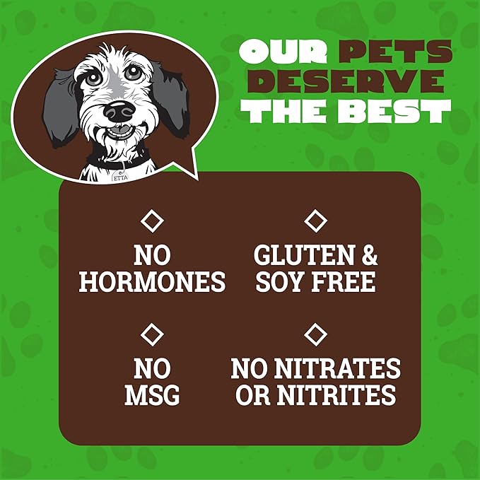 etta says! Big Yumm Sticks - Real Meat Beef Dog Jerky Treats - Human Grade - Made in The USA (24 Count Pack of 1)