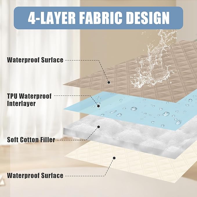 Smiry Waterproof Dog Blanket, Reversible Dog Bed Cover Pet Blanket, Soft Pet Couch Covers for Sofa Washable, Bed Couch Sofa Furniture Protector for Puppy Cat Kids (30"x90", Taupe/Beige)